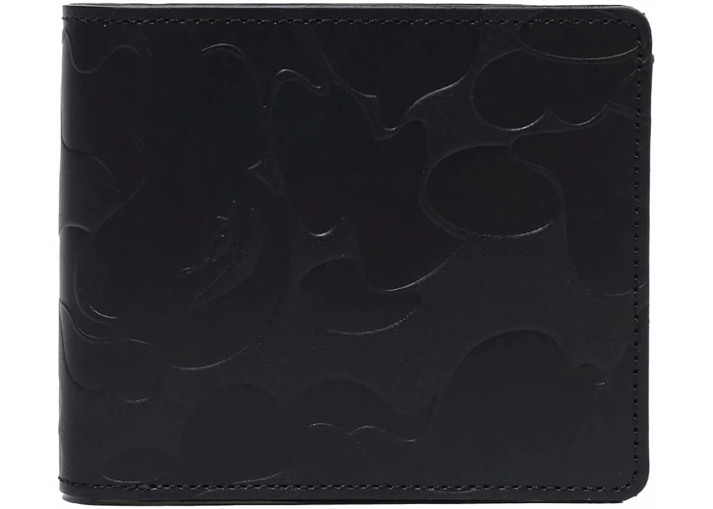 BAPE Solid Camo Leather I Wallet Black