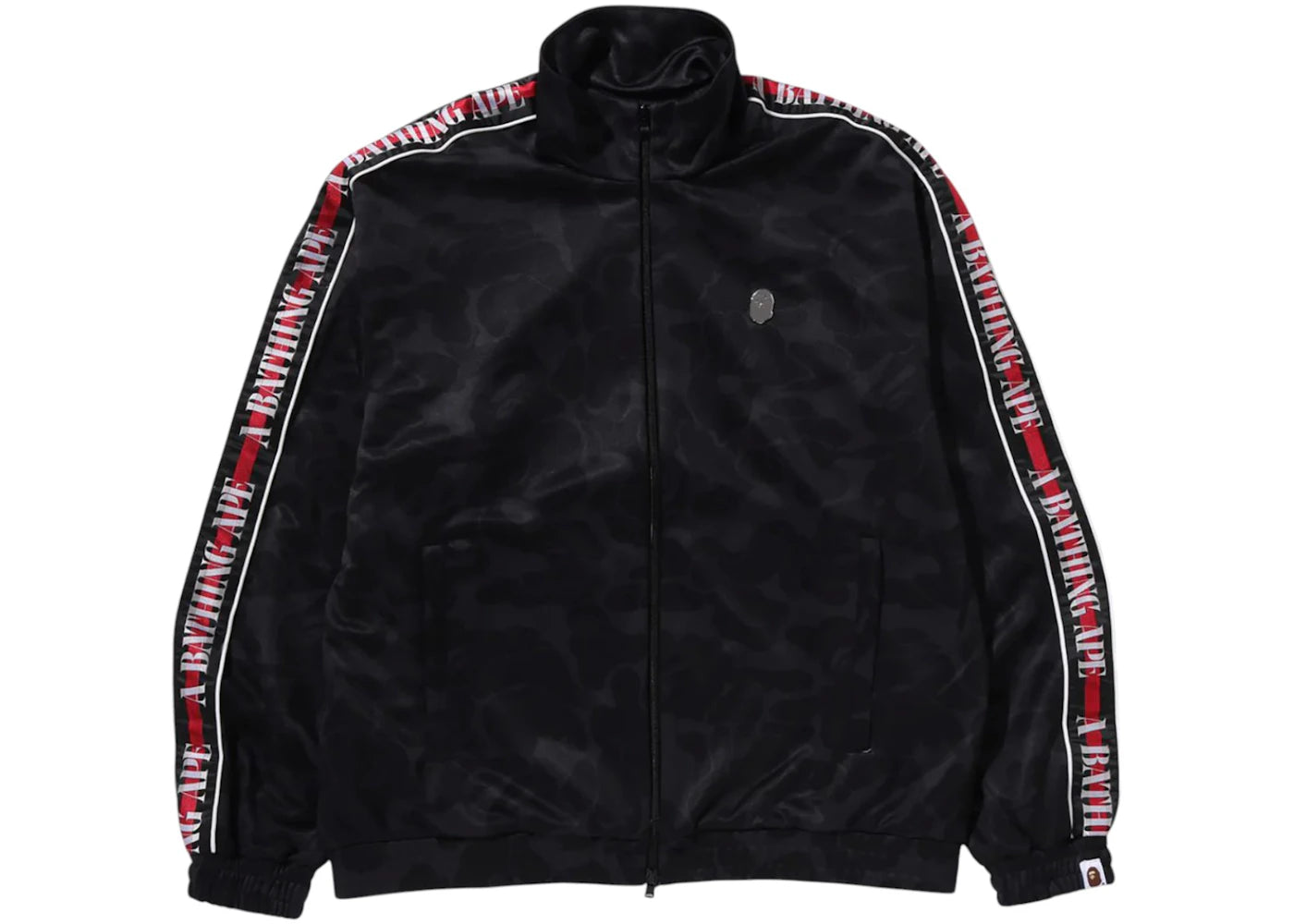 BAPE Solid Camo One Point Track Jacket Black