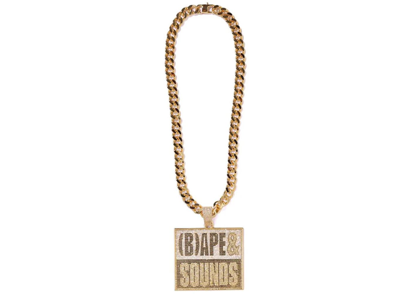 BAPE Sounds Necklace Gold