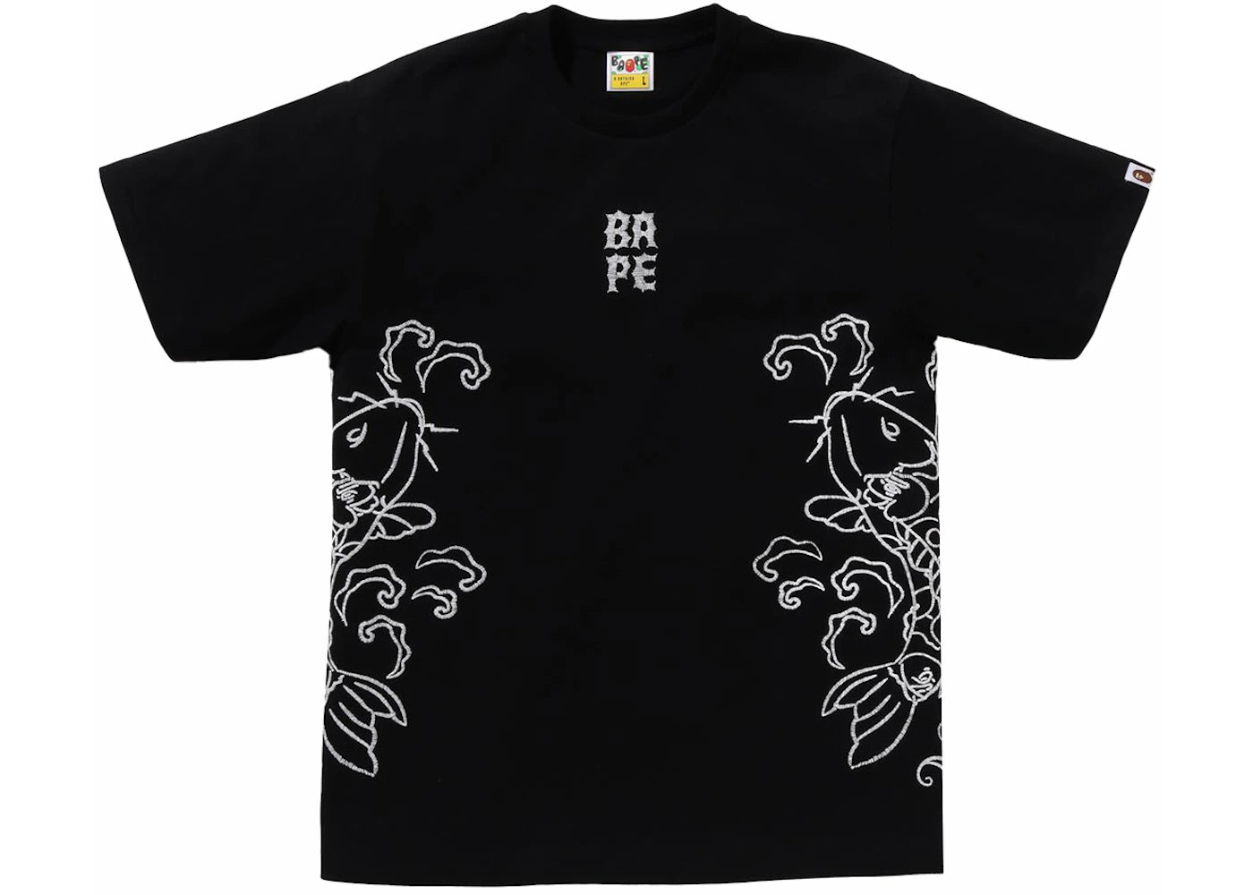 BAPE Souvenir Koi Fish Tee Black