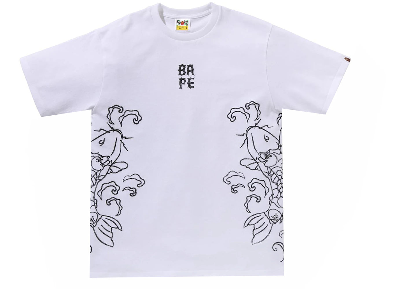 BAPE Souvenir Koi Fish Tee White