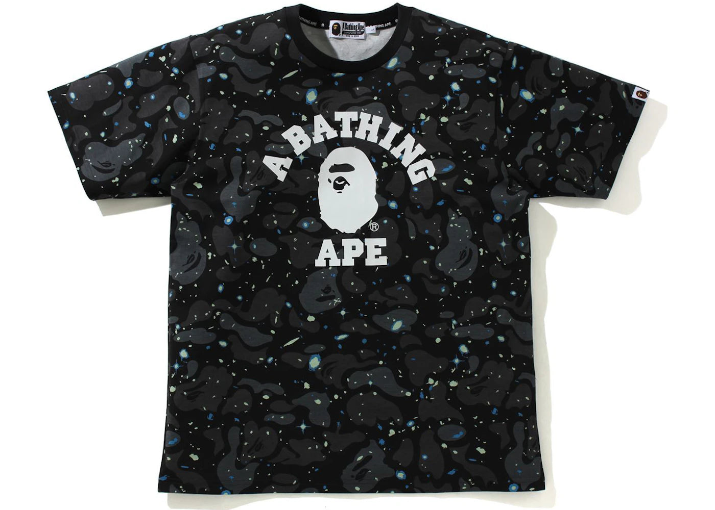 BAPE Space Camo College Tee (SS21) Black