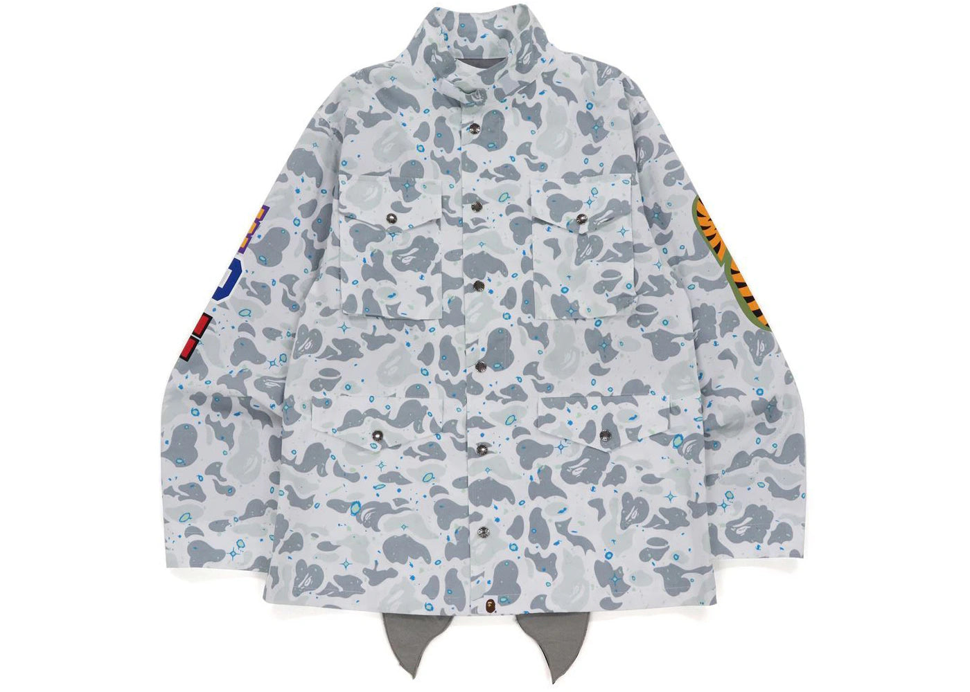 BAPE Space Camo Shark M-65 Jacket White