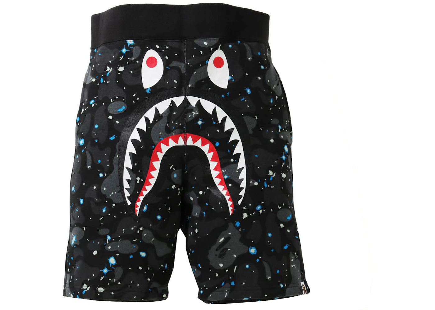 BAPE Space Camo Shark Sweat Shorts (SS21) Black