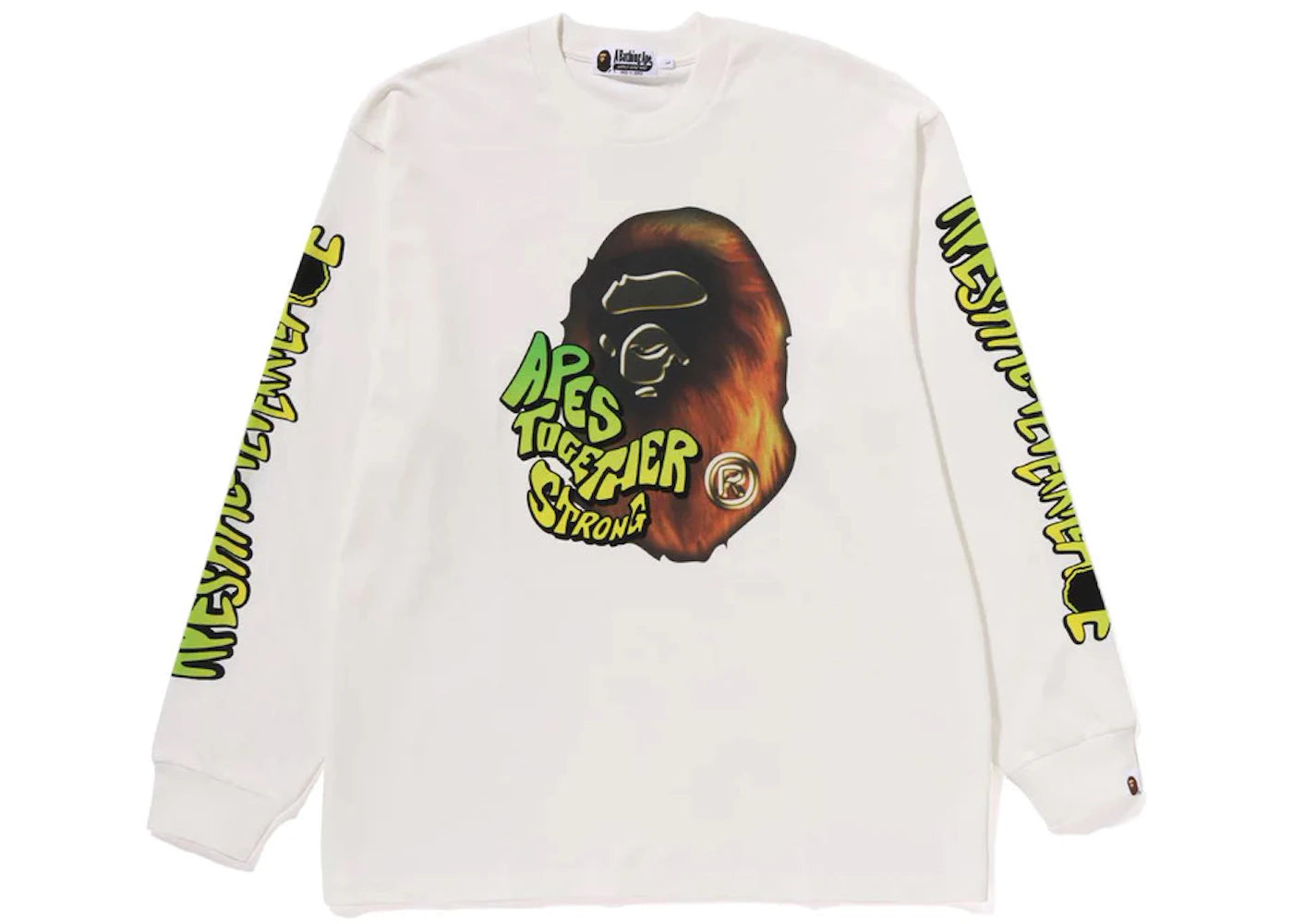 BAPE Sport Graphic L/S Tee White