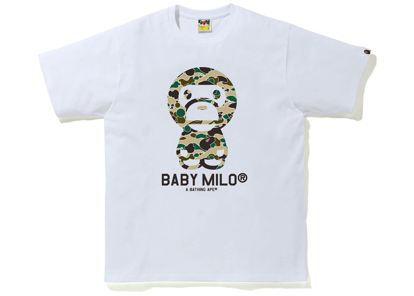 BAPE Sta Camo Baby Milo Tee White/Yellow