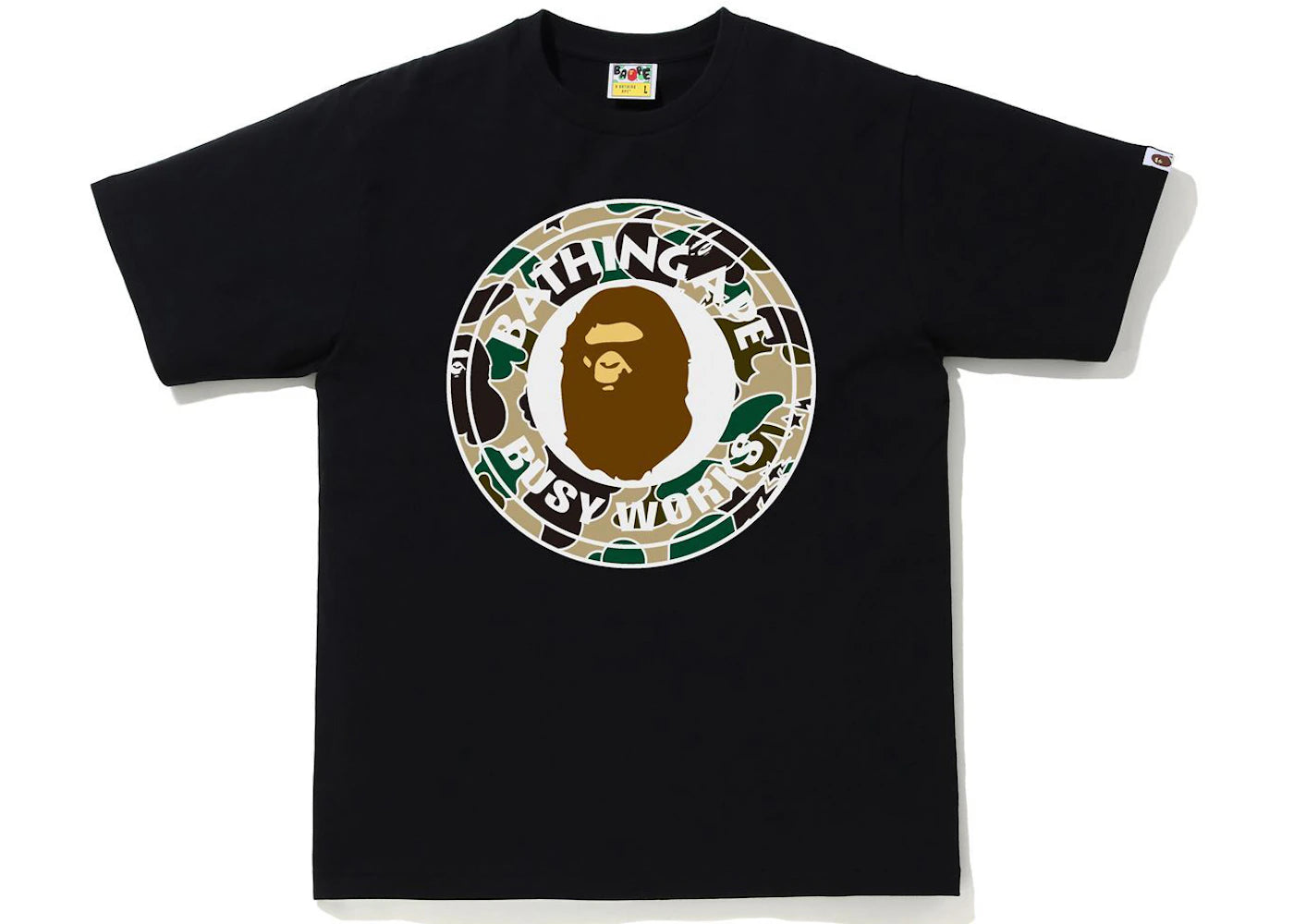 BAPE Sta Camo Busy Works Tee Black/Yellow