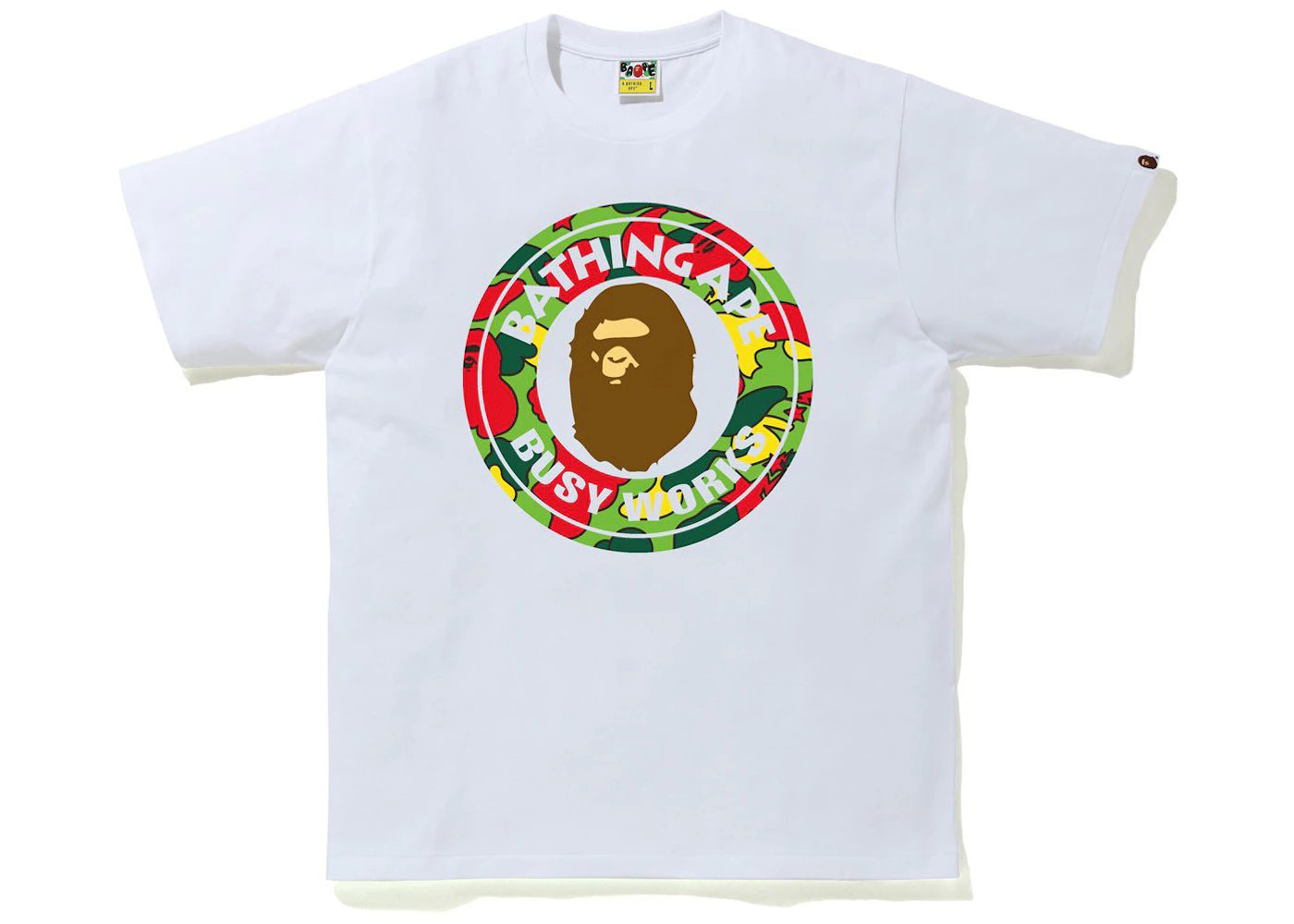 BAPE Sta Camo Busy Works Tee White/Multi