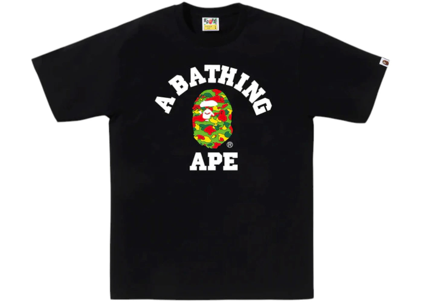 BAPE Sta Camo College Bapec Tee Black
