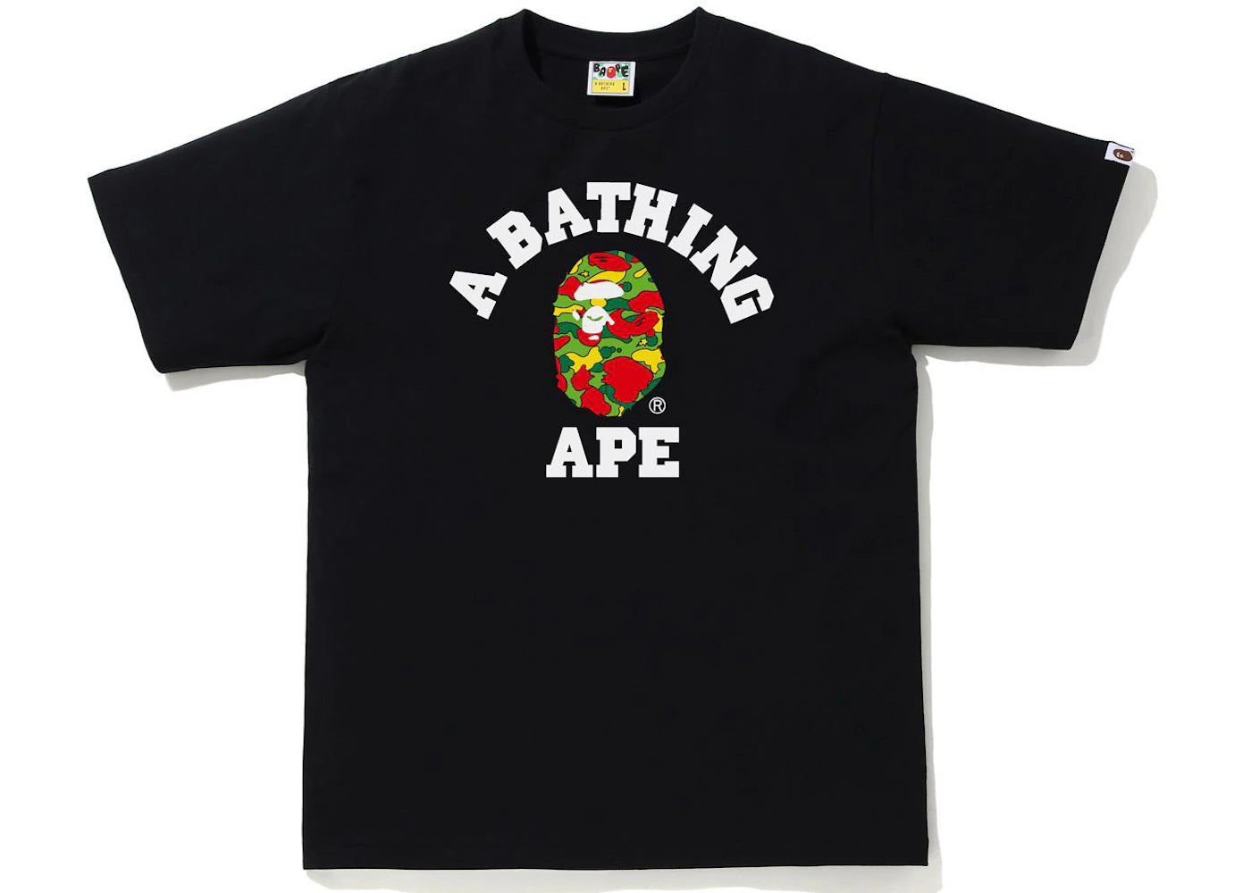 BAPE Sta Camo College Tee Black/Multi