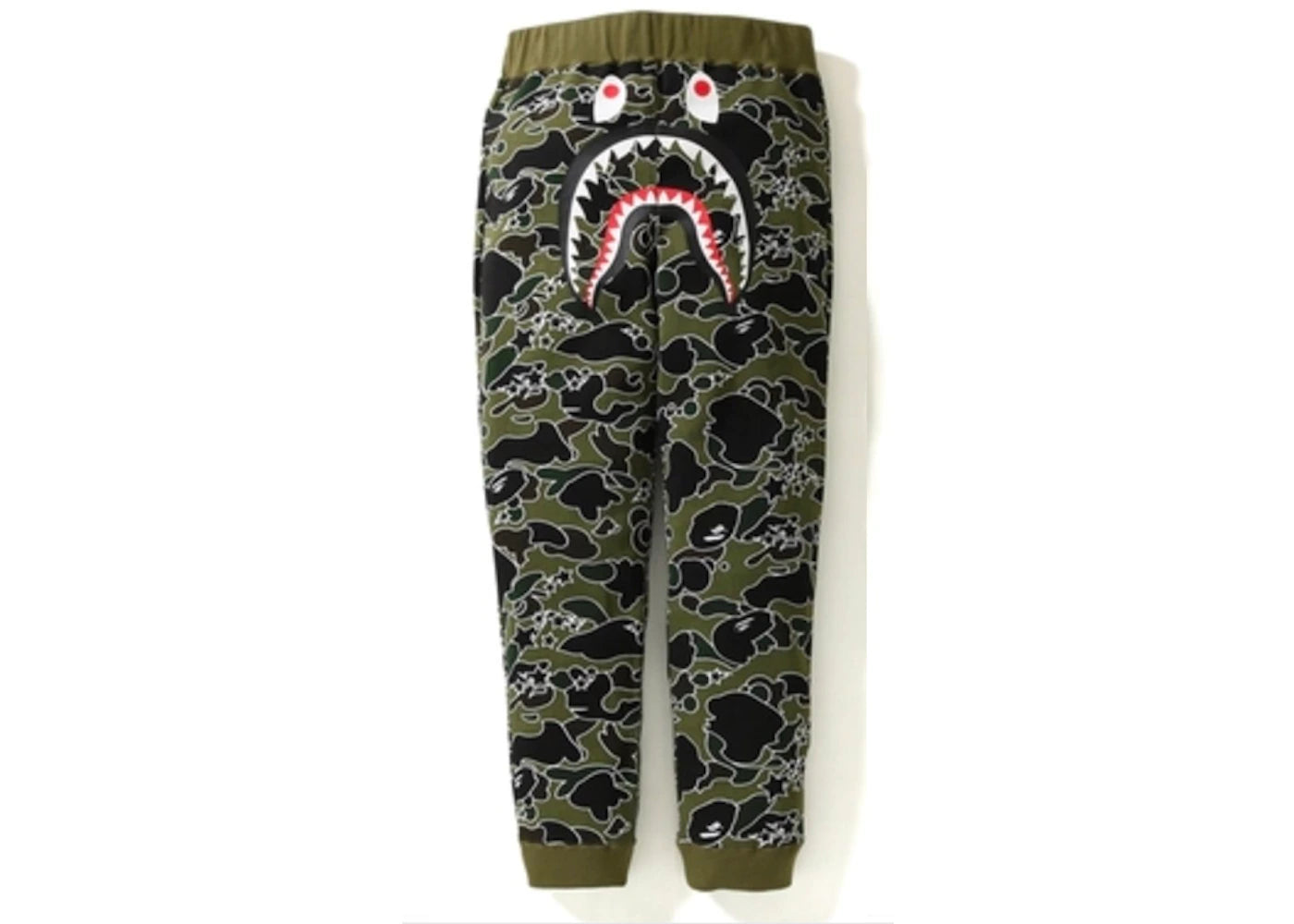 BAPE Sta Camo Shark Slim Sweatpants Green