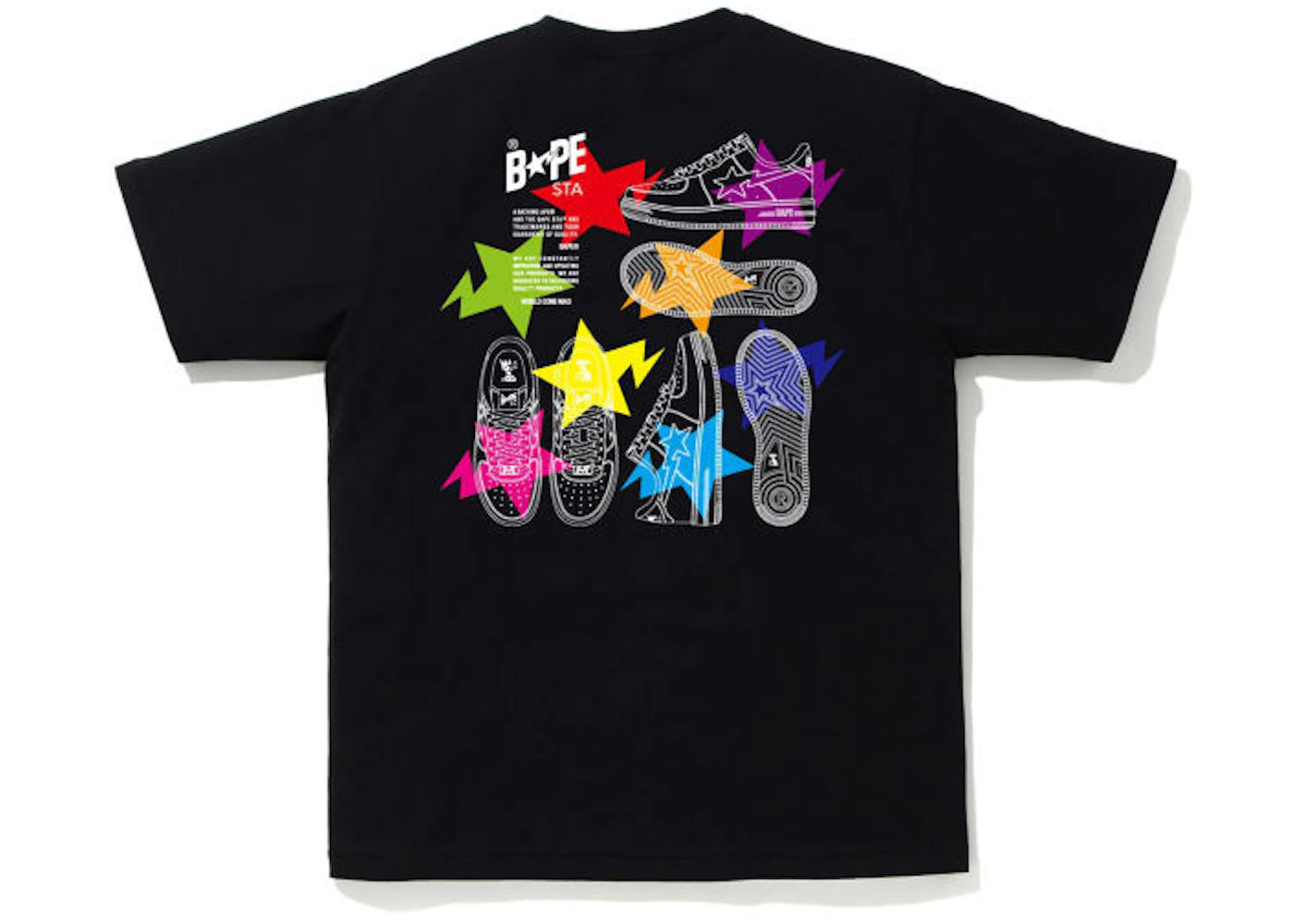 BAPE Sta Illustration Tee Black