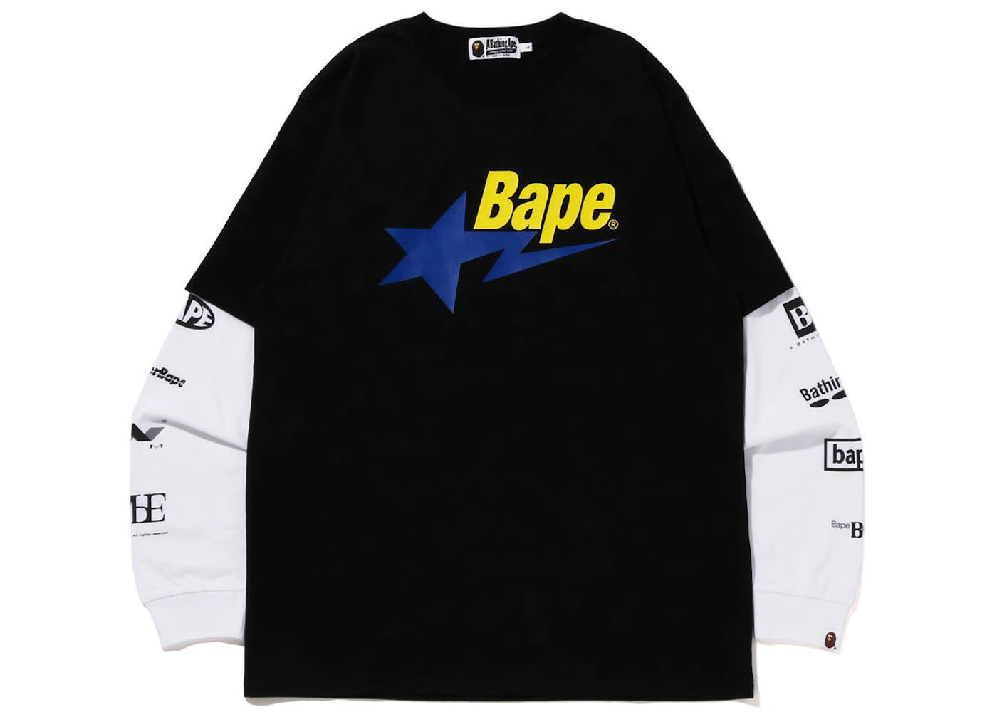 BAPE Sta Layerd L/S Tee Black