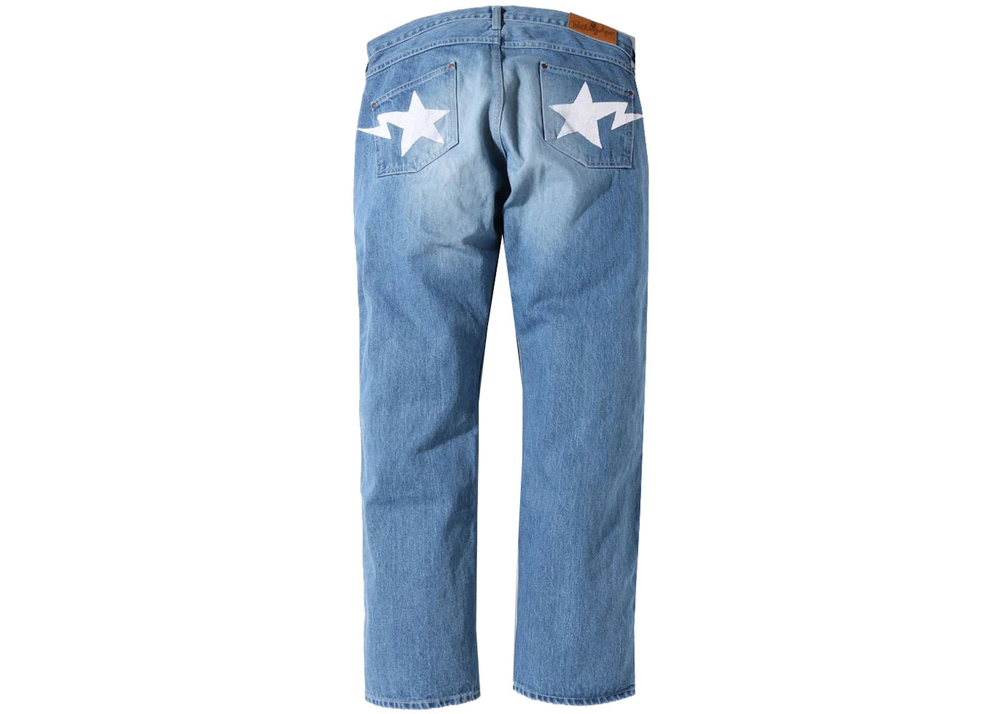 BAPE Sta Loose Fit Denim Pants Light Indigo