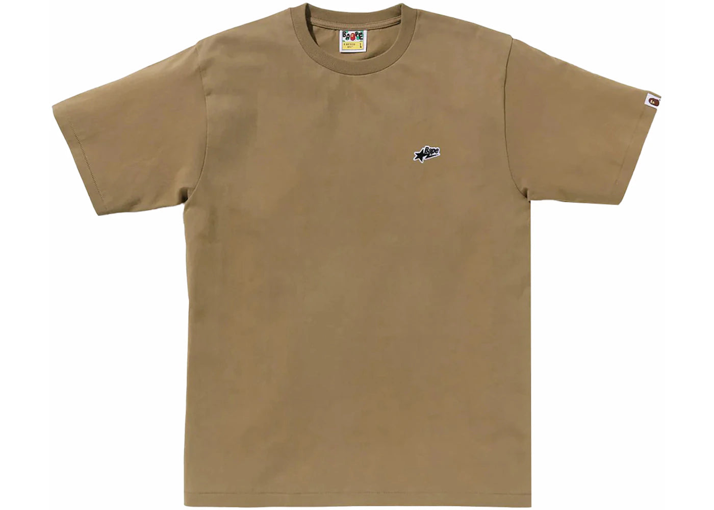 BAPE Sta One Point Tee Beige