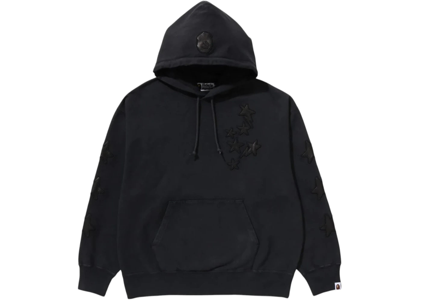 BAPE Sta Patch Relaxed Fit Pullover Hoodie Black