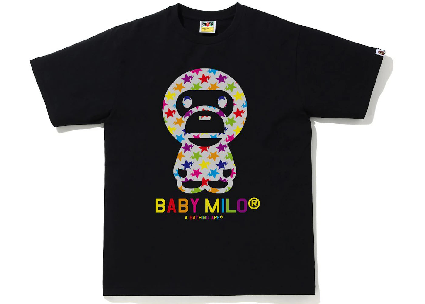 BAPE Sta Pattern Baby Milo Tee Black
