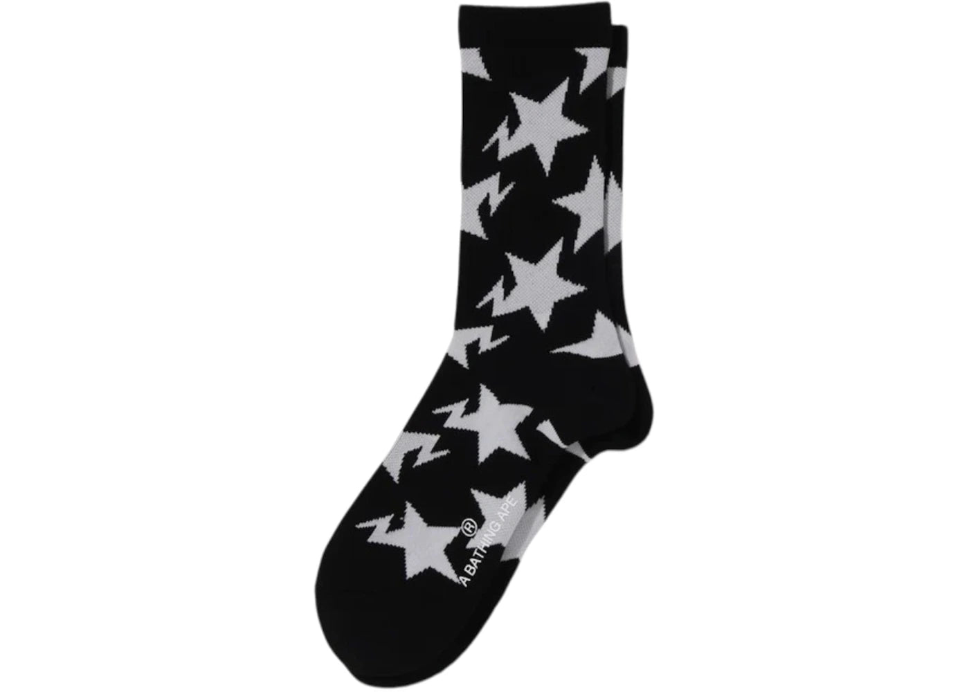 BAPE Sta Pattern Socks (SS25) Black
