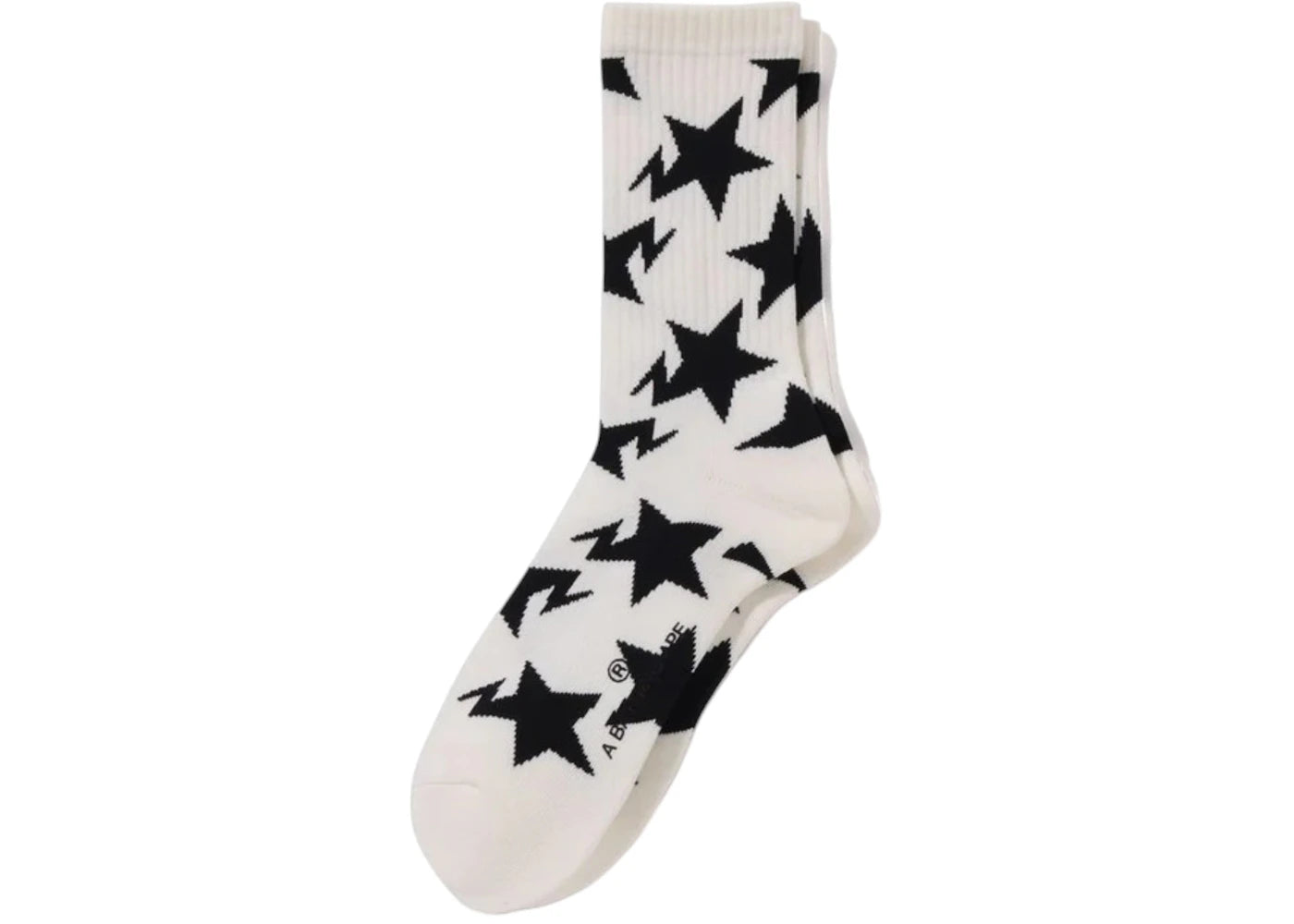 BAPE Sta Pattern Socks (SS25) White