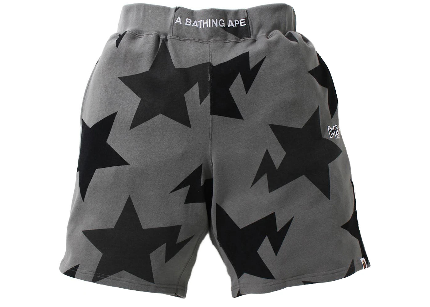 BAPE Sta Pattern Wide Fit Sweat Shorts Black