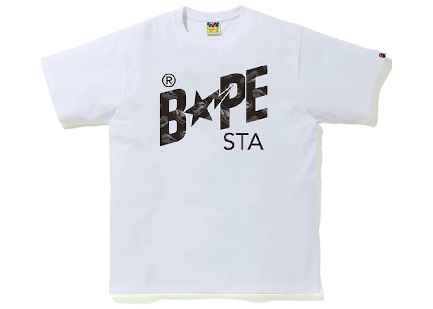 BAPE Sta Random Logo Tee White/Black