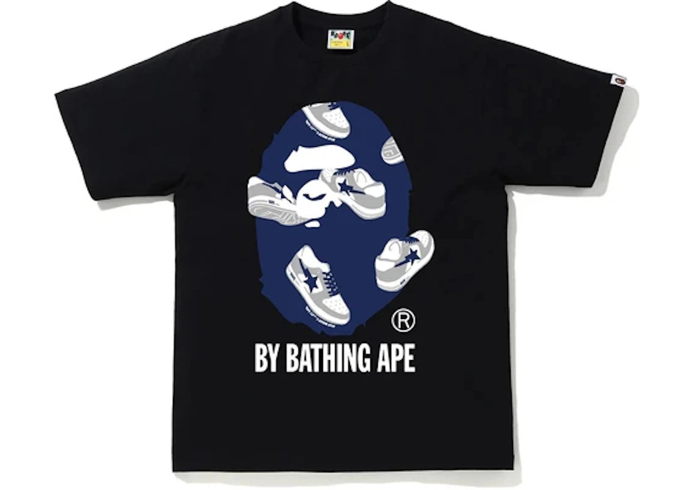 BAPE Sta Random by Bathing Ape Tee Black/Navy