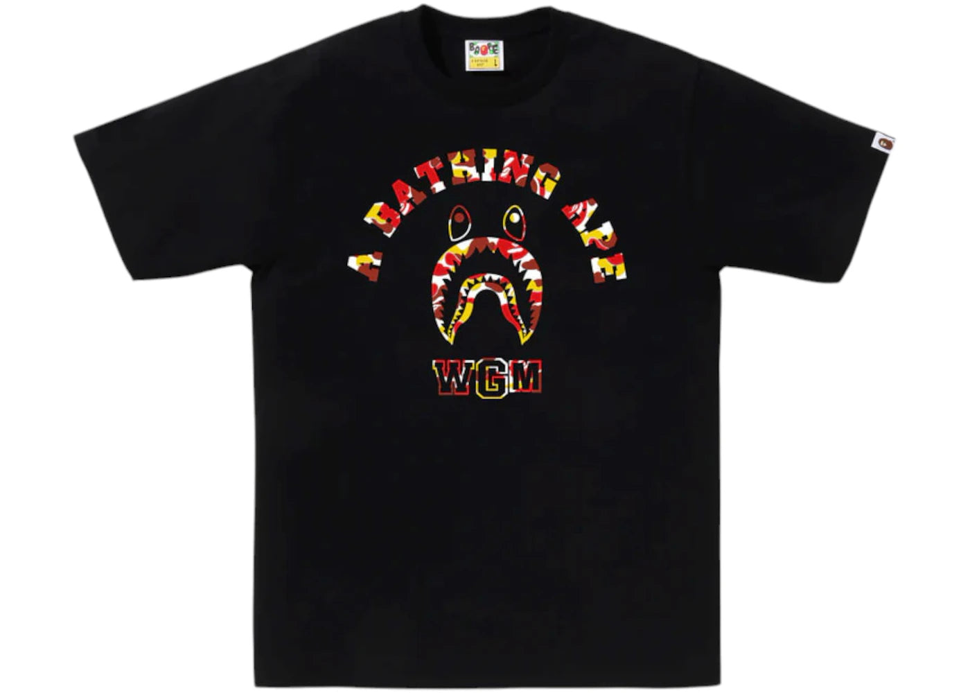 BAPE Store Beijing Shark College Tee Black