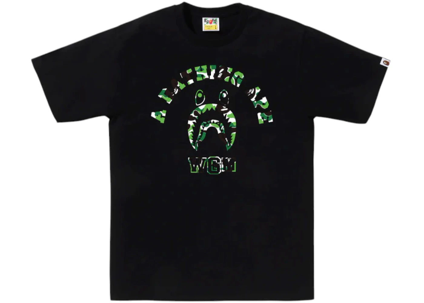 BAPE Store Chengdu Shark College Tee Black