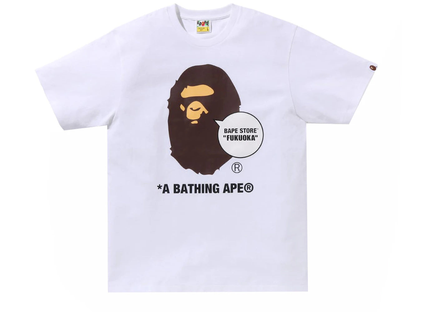 BAPE Store Fukuoka Ape Head Tee White
