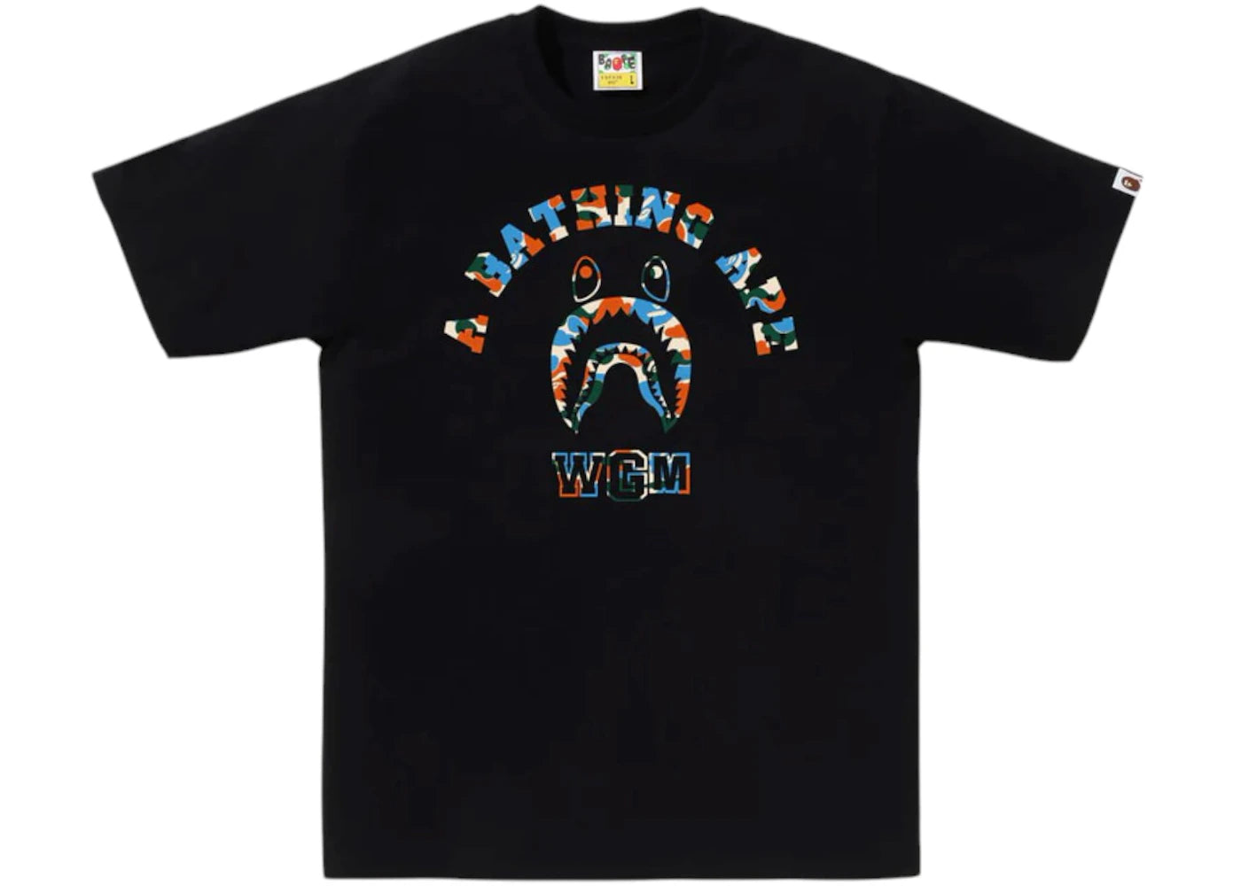 BAPE Store Jakarta Shark College Tee Black