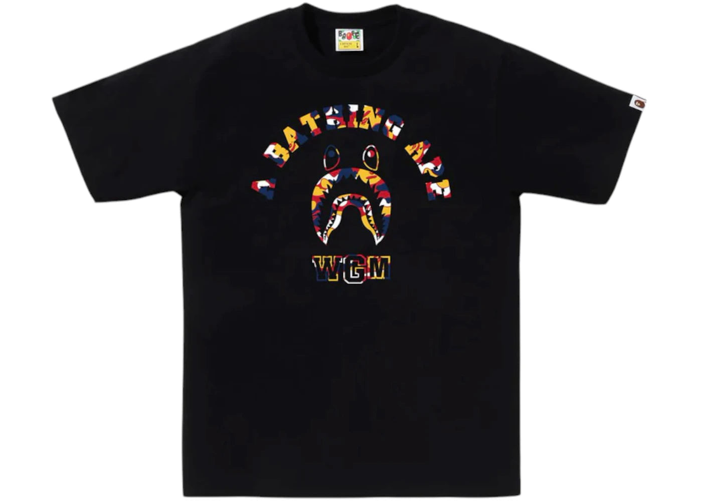 BAPE Store Kuala Lumpur Shark College Tee Black