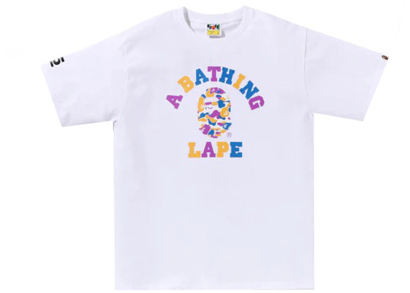 BAPE Store LA 5th Anniversary LA Camo College Tee White