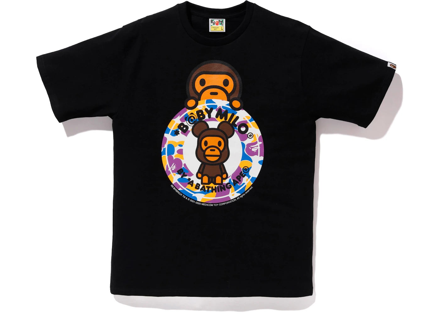 BAPE Store LA Baby Milo Bearbrick Busy Tee Black