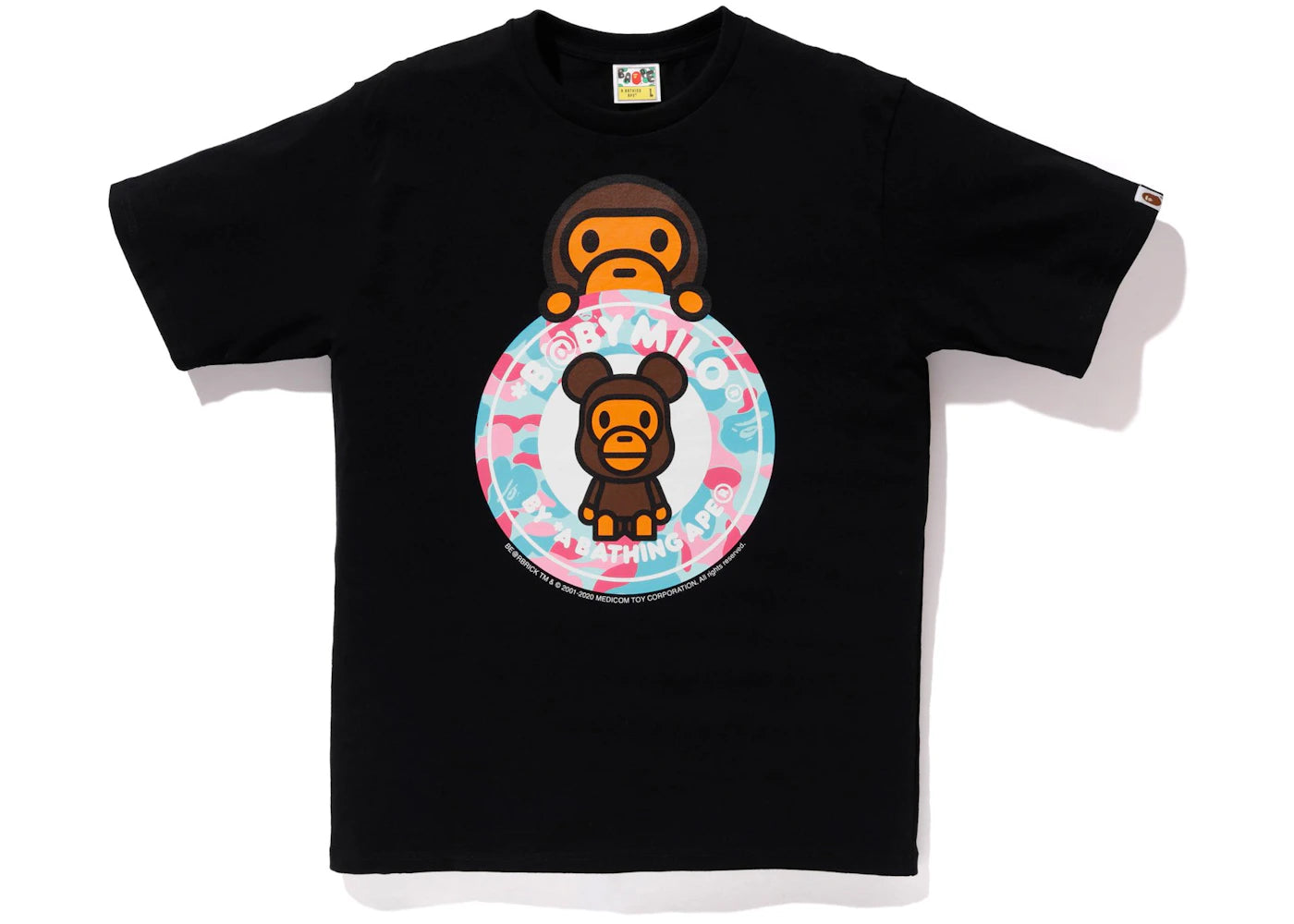 BAPE Store Miami Baby Milo Bearbrick Busy Tee Black