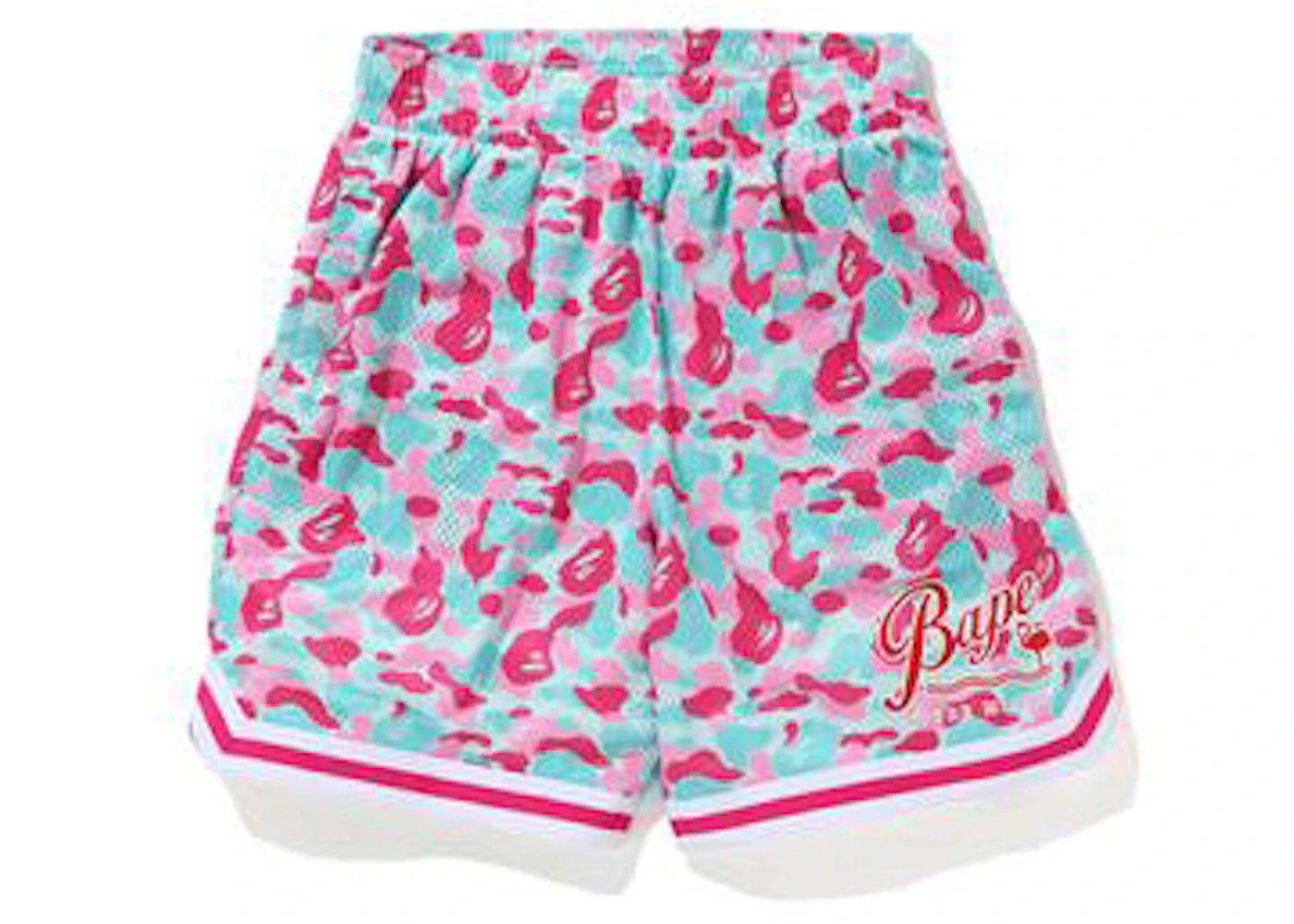 BAPE Store Miami Basketball Shorts Pink/Blue