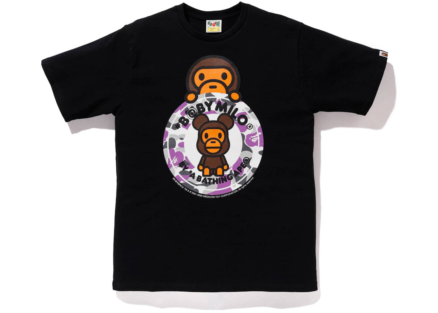BAPE Store NYC Baby Milo Bearbrick Busy Tee Black