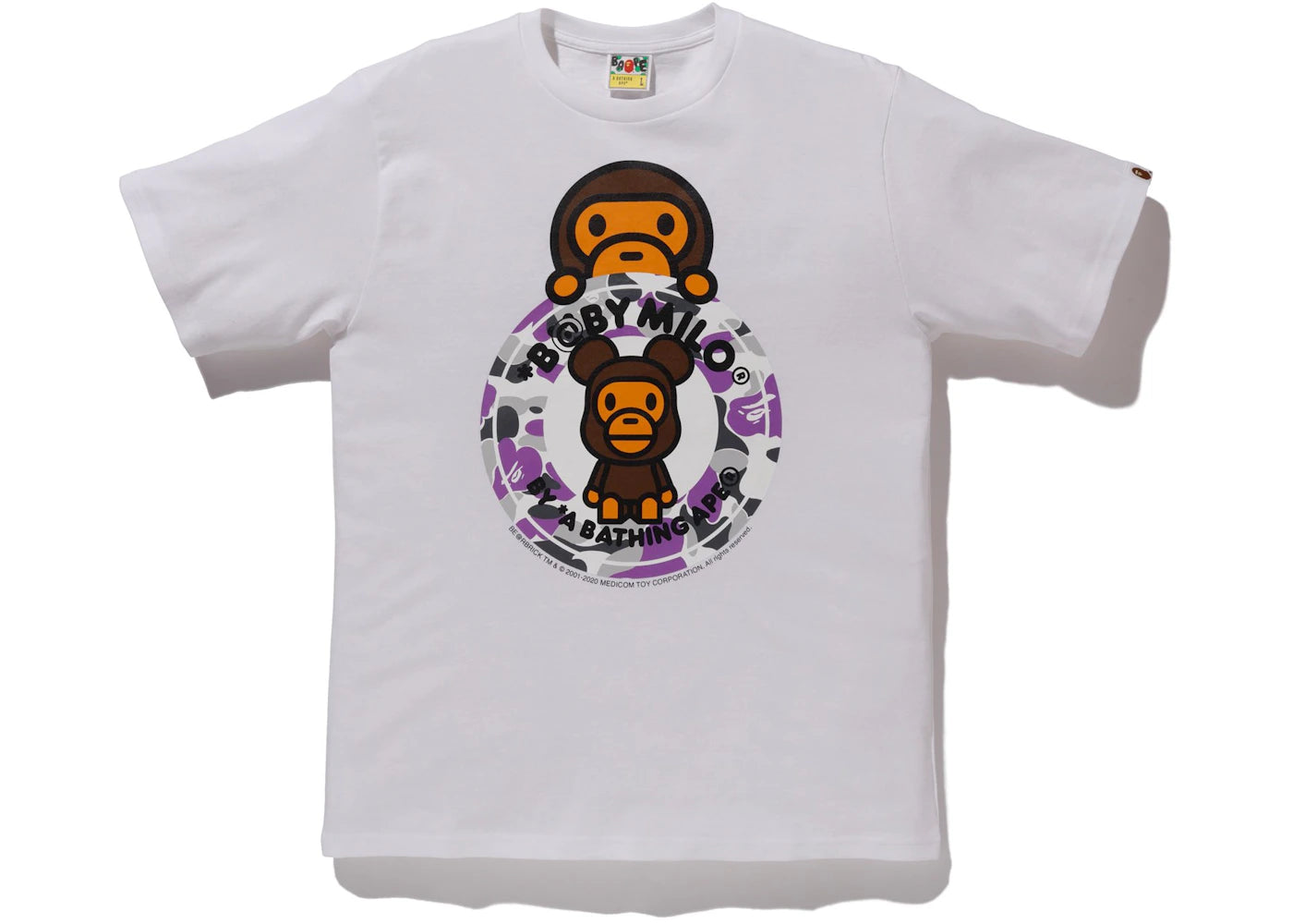 BAPE Store NYC Baby Milo Bearbrick Busy Tee White