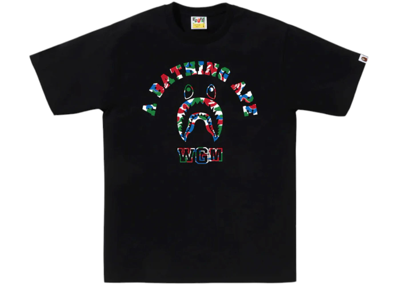 BAPE Store Qingdao Shark College Tee Black
