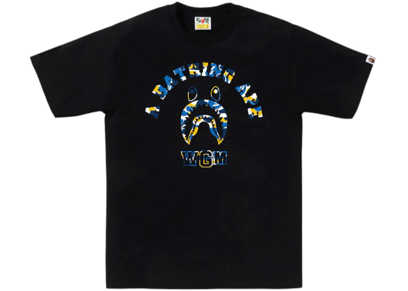 BAPE Store Shanghai Shark College Tee Black