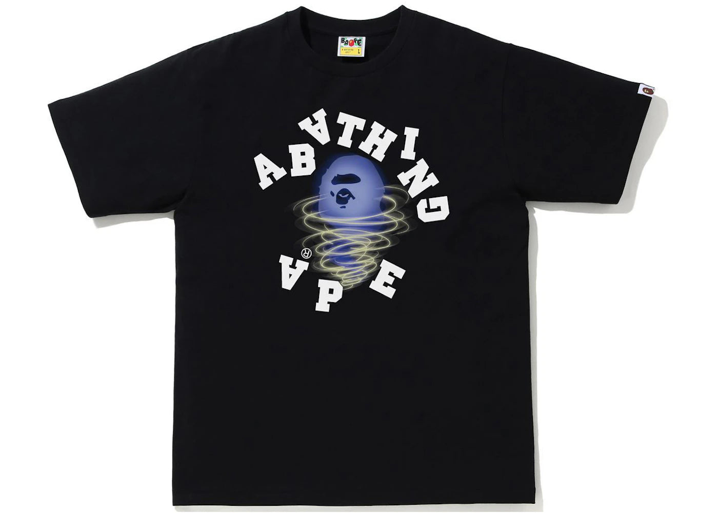 BAPE Storm Broken College Tee Black/Purple