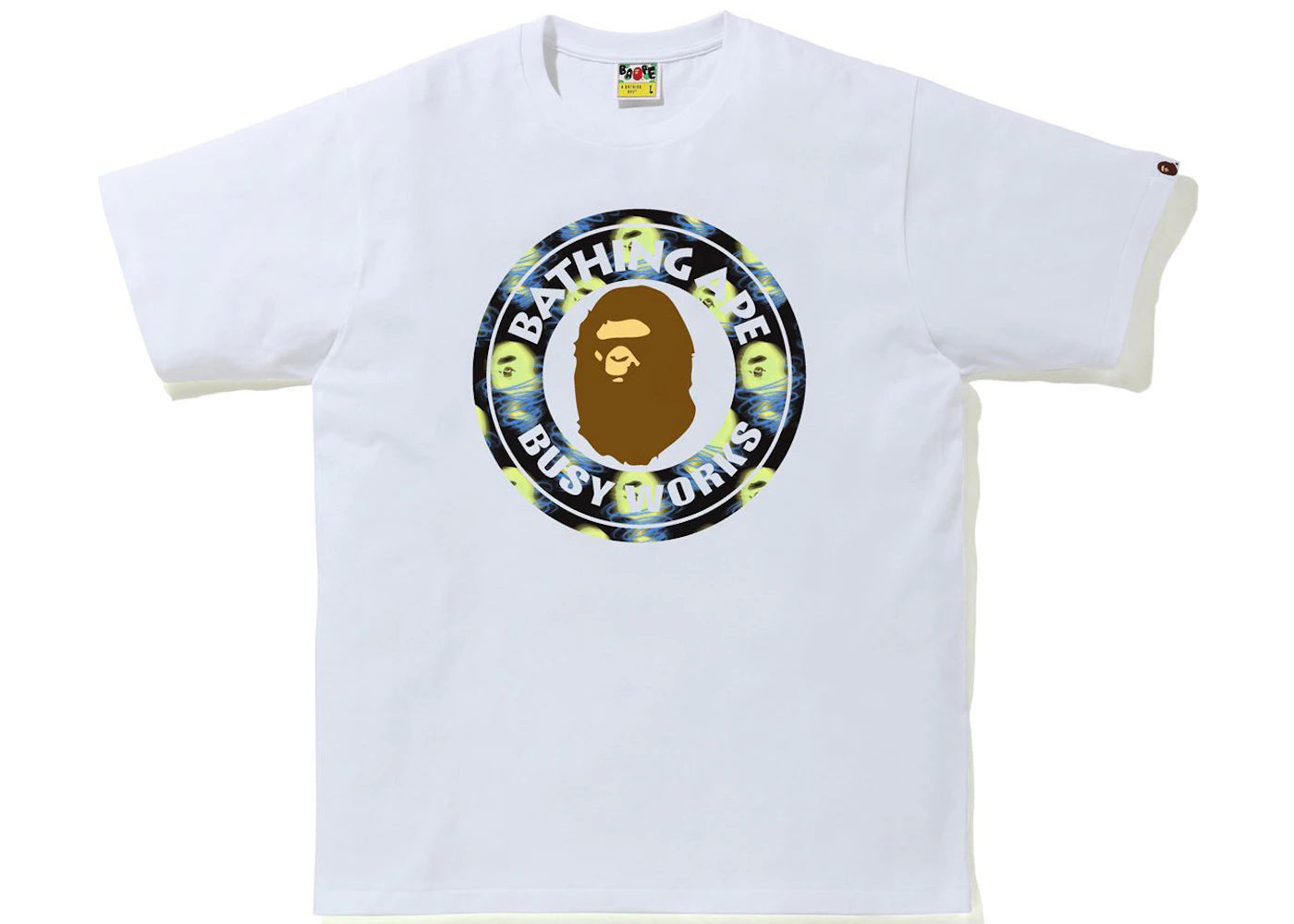 BAPE Storm Busy Works Tee White/Black