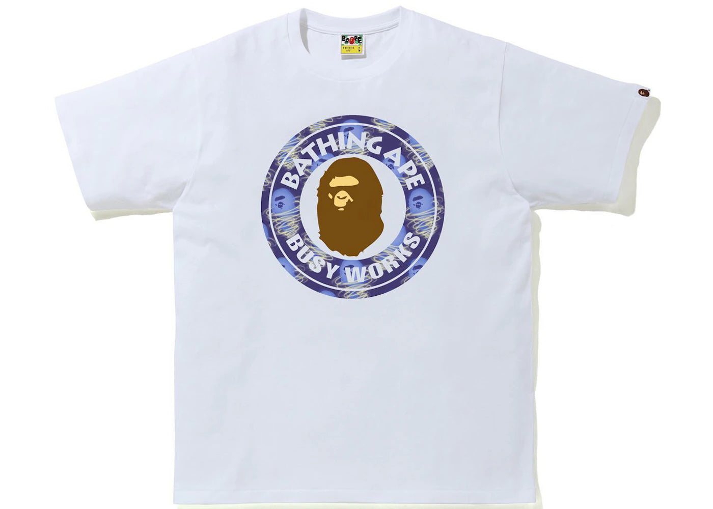 BAPE Storm Busy Works Tee White/Purple