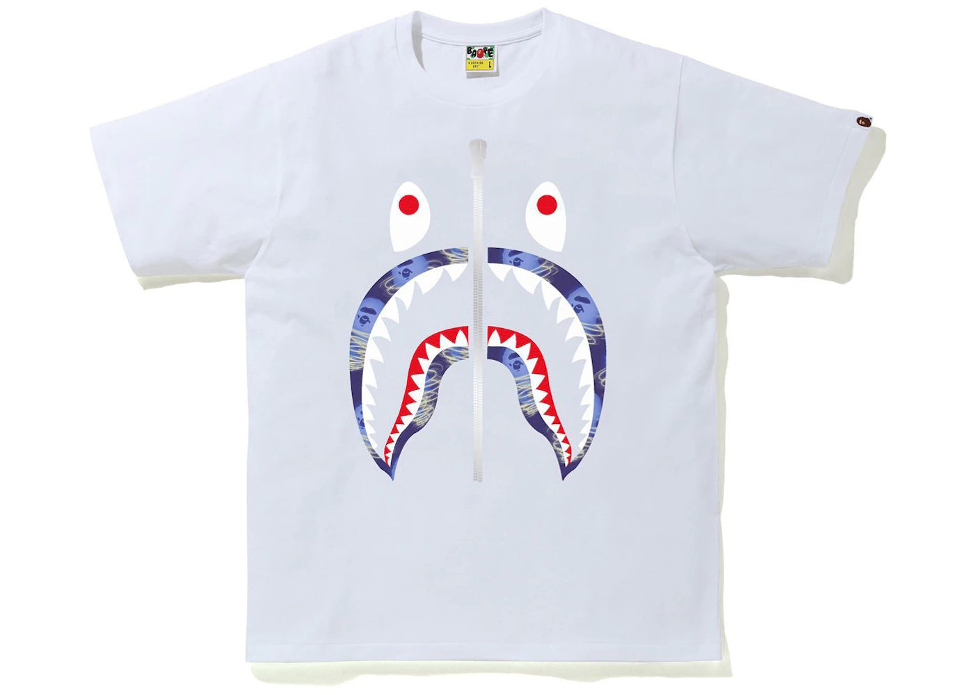BAPE Storm Shark Tee White/Purple