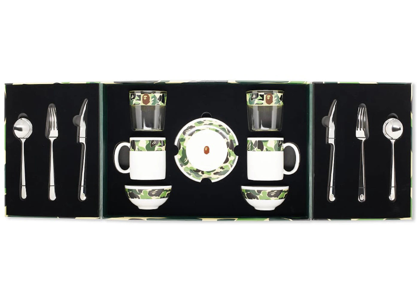 BAPE Tableware Set Green ABC Camo