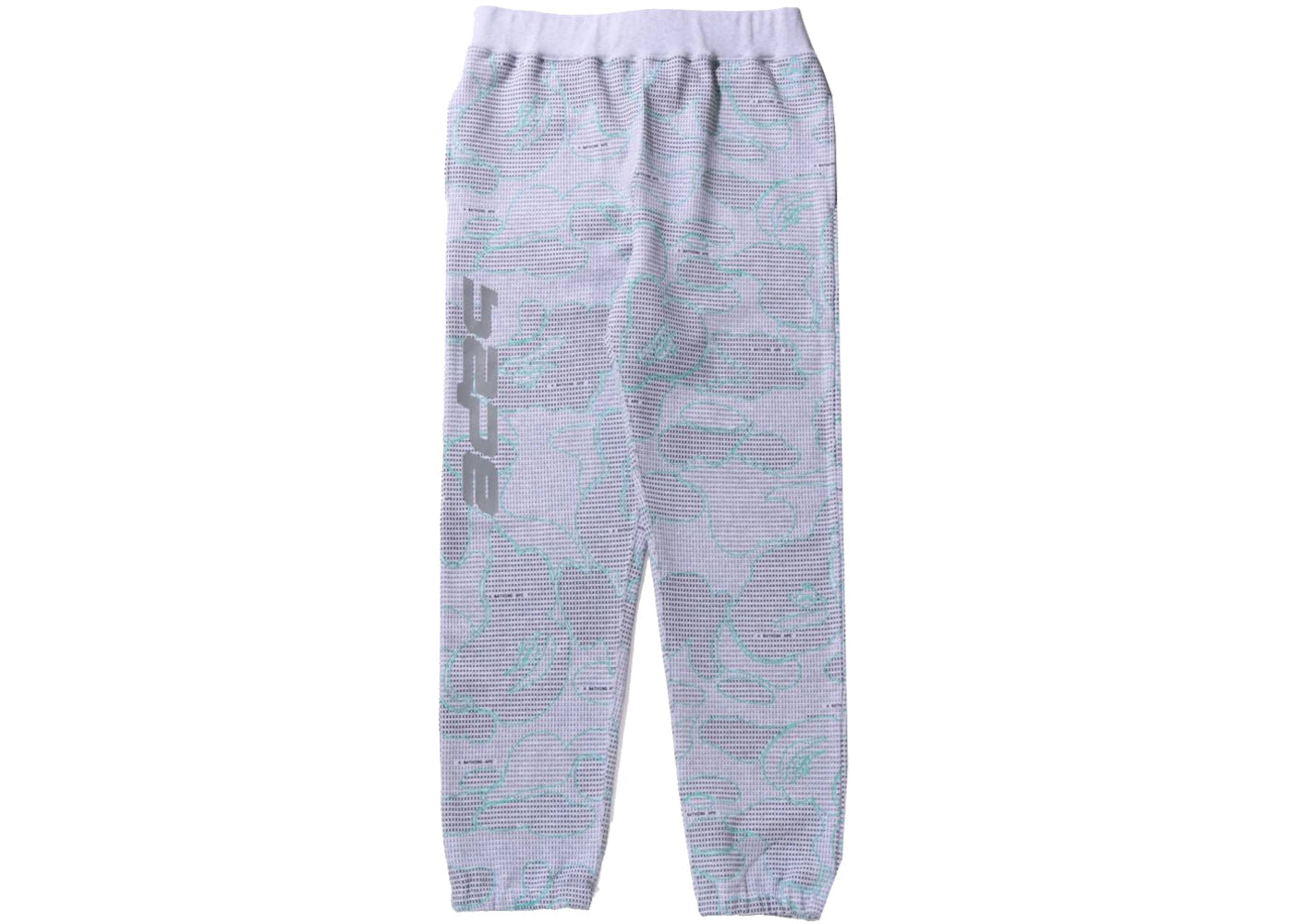 BAPE Text Code Camo Sweatpants Gray