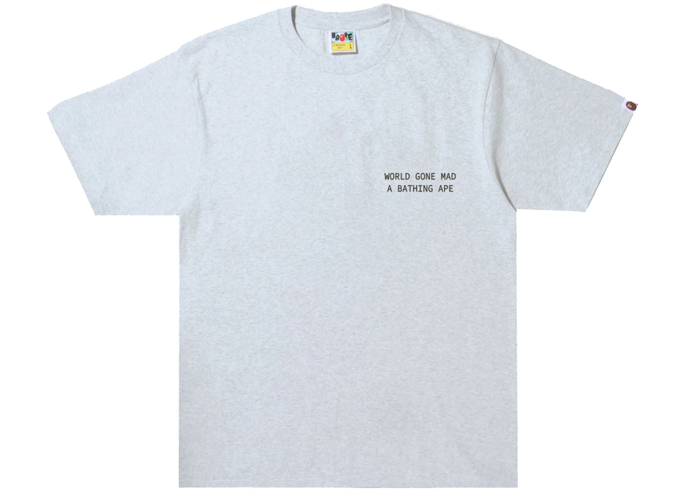 BAPE Text Code Camo Tee Gray