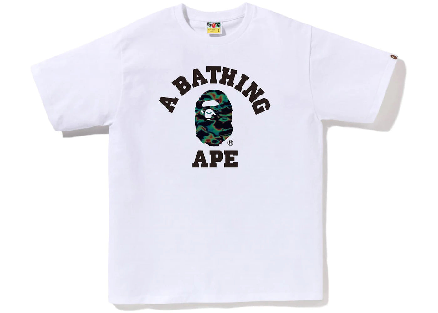 BAPE Thermography College Tee White