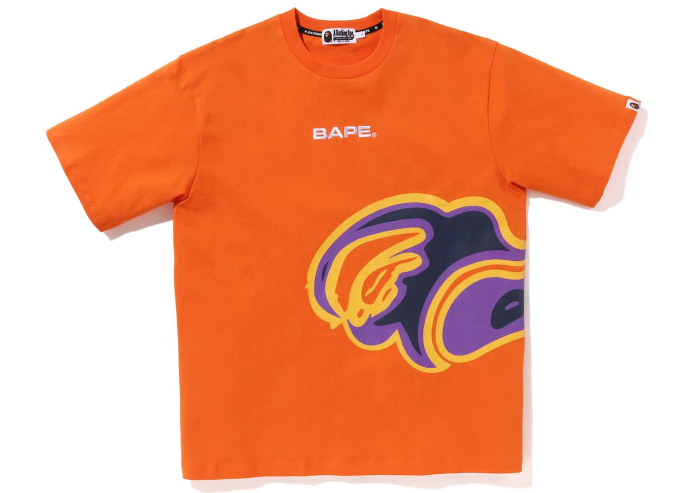 BAPE Thermography Relaxed Fit Tee Orange