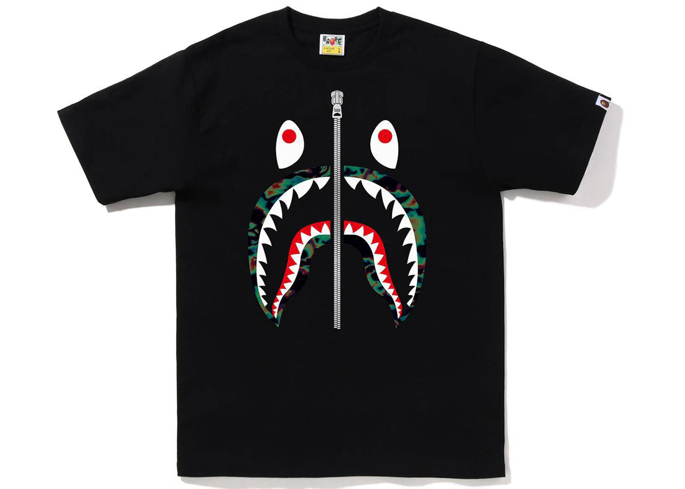 BAPE Thermography Shark Tee Black