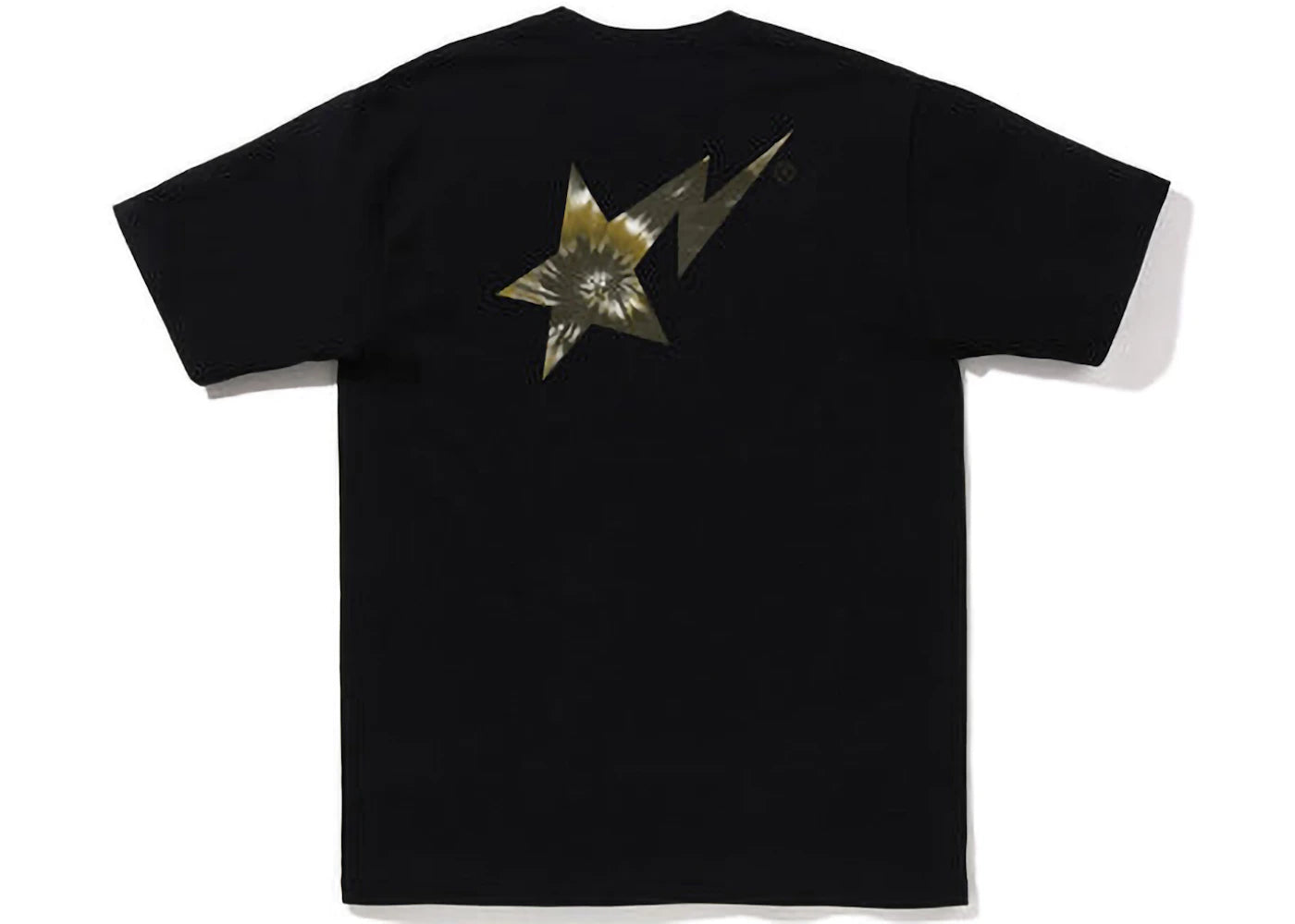 BAPE Tie Dye Bape Sta Logo Tee Black Black